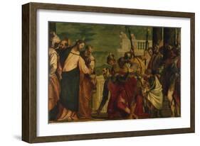 Jesus and the Centurion, about 1571-Paolo Veronese-Framed Giclee Print