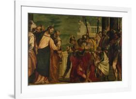 Jesus and the Centurion, about 1571-Paolo Veronese-Framed Giclee Print