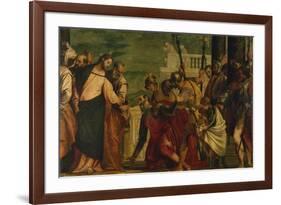 Jesus and the Centurion, about 1571-Paolo Veronese-Framed Giclee Print