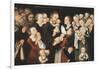 Jesus and the Children, Early C16th-Lucas Cranach the Elder-Framed Giclee Print