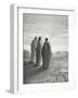 Jesus and the Disciples of Emmaus. Engraving. 19th Century.-null-Framed Giclee Print