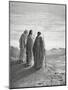 Jesus and the Disciples of Emmaus. Engraving. 19th Century.-null-Mounted Giclee Print