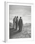 Jesus and the Disciples of Emmaus. Engraving. 19th Century.-null-Framed Giclee Print