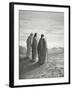 Jesus and the Disciples of Emmaus. Engraving. 19th Century.-null-Framed Giclee Print