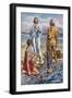 Jesus and the Fishermen-Fortunino Matania-Framed Giclee Print