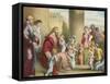 Jesus and the Little Children-English School-Framed Stretched Canvas