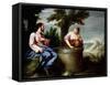 Jesus and the Samaritan Woman-Alonso Cano-Framed Stretched Canvas