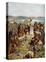 Jesus and the twelve apostles - Bible-William Brassey Hole-Stretched Canvas