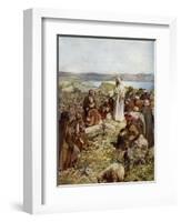 Jesus and the twelve apostles - Bible-William Brassey Hole-Framed Giclee Print