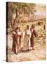 Jesus Appearing to Two Disciples on the Road to Emmaus-William Brassey Hole-Stretched Canvas