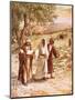 Jesus Appearing to Two Disciples on the Road to Emmaus-William Brassey Hole-Mounted Premium Giclee Print