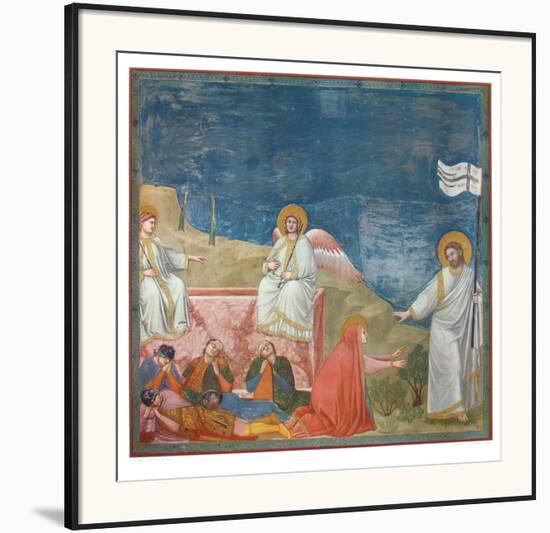 Jesus Appears Before Mary Magdalene-Giotto di Bondone-Framed Art Print