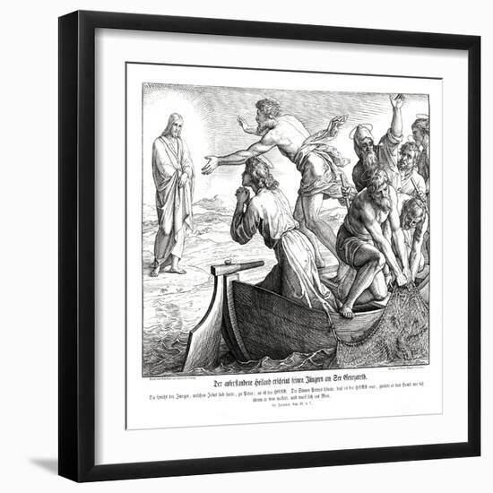 Jesus appears to his disciples, Gospel of John-Julius Schnorr von Carolsfeld-Framed Giclee Print