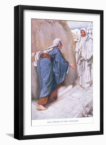 Jesus Appears to Mary Magdalene-Arthur A. Dixon-Framed Giclee Print