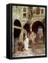 Jesus appears to Peter - Bible-William Brassey Hole-Framed Stretched Canvas