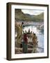 Jesus appears to the disciples at the sea of Galilee - Bible-William Brassey Hole-Framed Giclee Print
