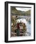 Jesus appears to the disciples at the sea of Galilee - Bible-William Brassey Hole-Framed Premium Giclee Print