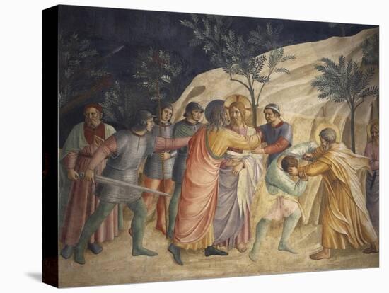 Jesus' Arrest and Judas' Kiss-Giovanni Da Fiesole-Stretched Canvas