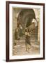 Jesus, as a Boy, Carries Wooden Plank Through the Streets-null-Framed Art Print