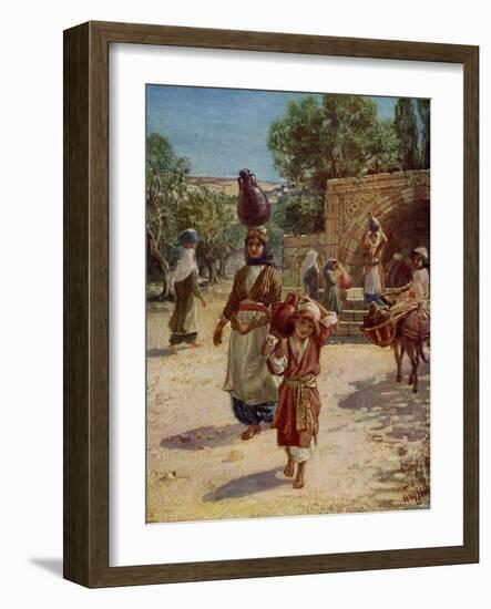 Jesus as a young boy - Bible-William Brassey Hole-Framed Giclee Print