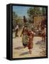 Jesus as a young boy - Bible-William Brassey Hole-Framed Stretched Canvas