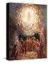 Jesus Ascending into Heaven-William Brassey Hole-Stretched Canvas