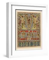 Jesus Ascends to Heaven as Depicted in a Flemish Bible-null-Framed Art Print