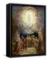 Jesus ascends to heaven - Bible-William Brassey Hole-Framed Stretched Canvas