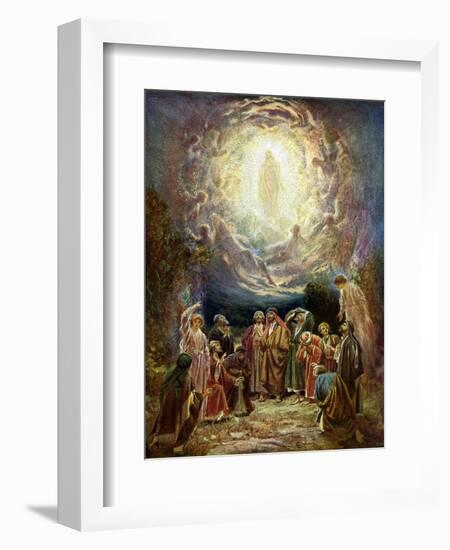 Jesus ascends to heaven - Bible-William Brassey Hole-Framed Giclee Print