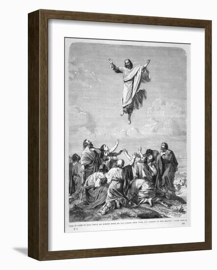 Jesus Ascends to Heaven-null-Framed Art Print