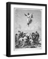 Jesus Ascends to Heaven-null-Framed Art Print