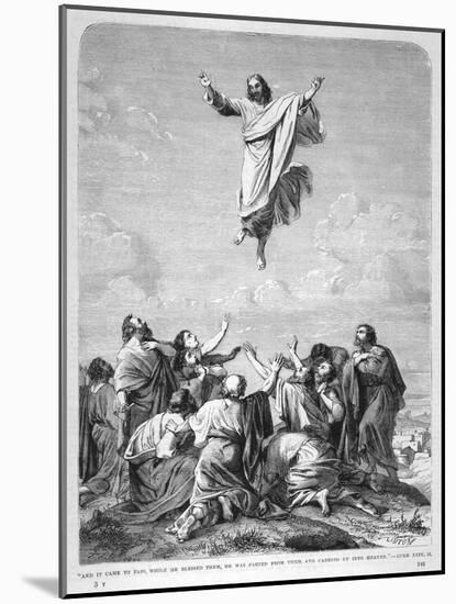 Jesus Ascends to Heaven-null-Mounted Art Print