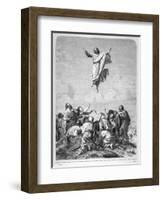 Jesus Ascends to Heaven-null-Framed Art Print