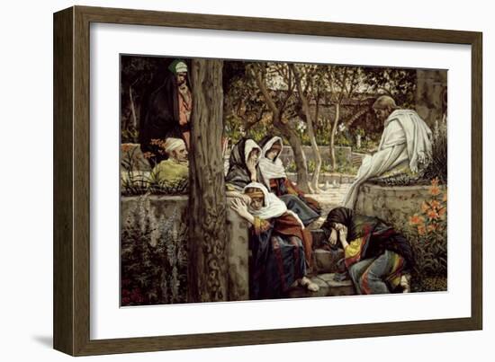 Jesus at Bethany, Illustration for 'The Life of Christ', C.1886-96-James Tissot-Framed Giclee Print