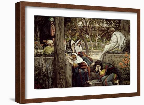 Jesus at Bethany, Illustration for 'The Life of Christ', C.1886-96-James Tissot-Framed Giclee Print