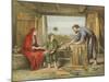 Jesus at Home-English School-Mounted Giclee Print