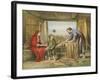 Jesus at Home-English School-Framed Giclee Print