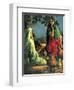 Jesus at Jacob's Well-John Millar Watt-Framed Premium Giclee Print