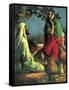 Jesus at Jacob's Well-John Millar Watt-Framed Stretched Canvas