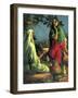 Jesus at Jacob's Well-John Millar Watt-Framed Giclee Print