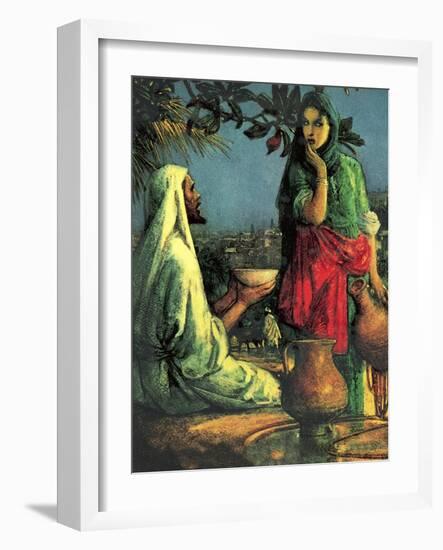 Jesus at Jacob's Well-John Millar Watt-Framed Giclee Print