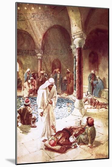 Jesus at the Pool of Bethseda-William Brassey Hole-Mounted Giclee Print