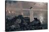 Jesus at the Sea of Galilee' (Sketch), 1909, Oil on canvas, 61 x 87 cm-ANTONIO MUÑOZ DEGRAIN-Stretched Canvas