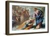 Jesus at the Sea-Luca Giordano-Framed Giclee Print