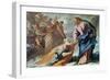 Jesus at the Sea-Luca Giordano-Framed Giclee Print