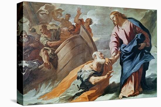 Jesus at the Sea-Luca Giordano-Stretched Canvas