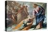 Jesus at the Sea-Luca Giordano-Stretched Canvas