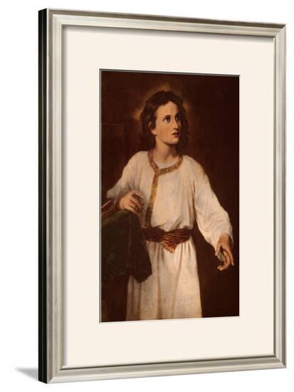 Jesus at Twelve-J^ M^ Hoffman-Framed Art Print