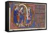 Jesus Before Caiaphas, in the Salvin Hours, 1275-English-Framed Stretched Canvas