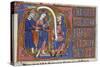 Jesus Before Caiaphas, in the Salvin Hours, 1275-English-Stretched Canvas